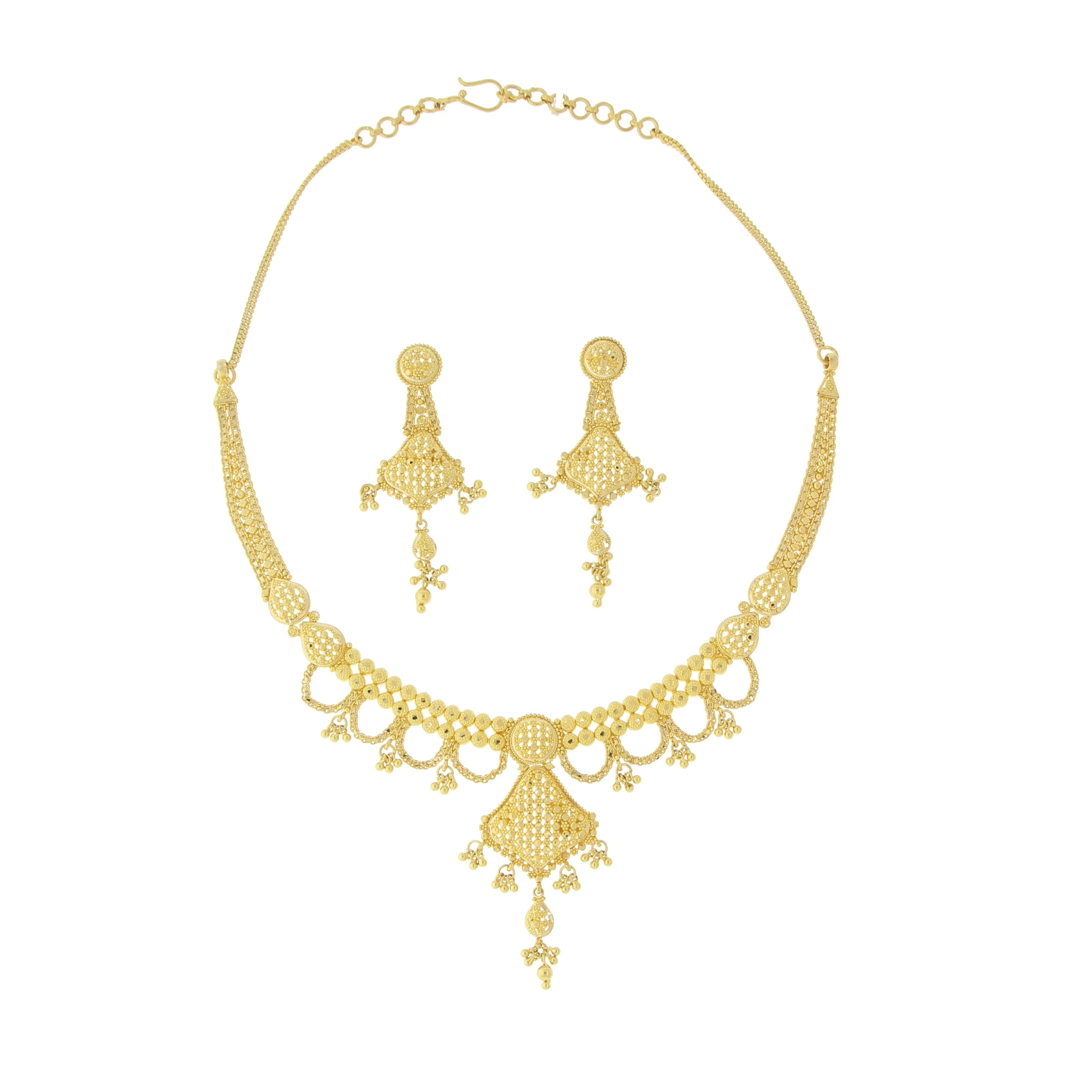 3-PIECE PLAIN GOLD NECKLACE SET