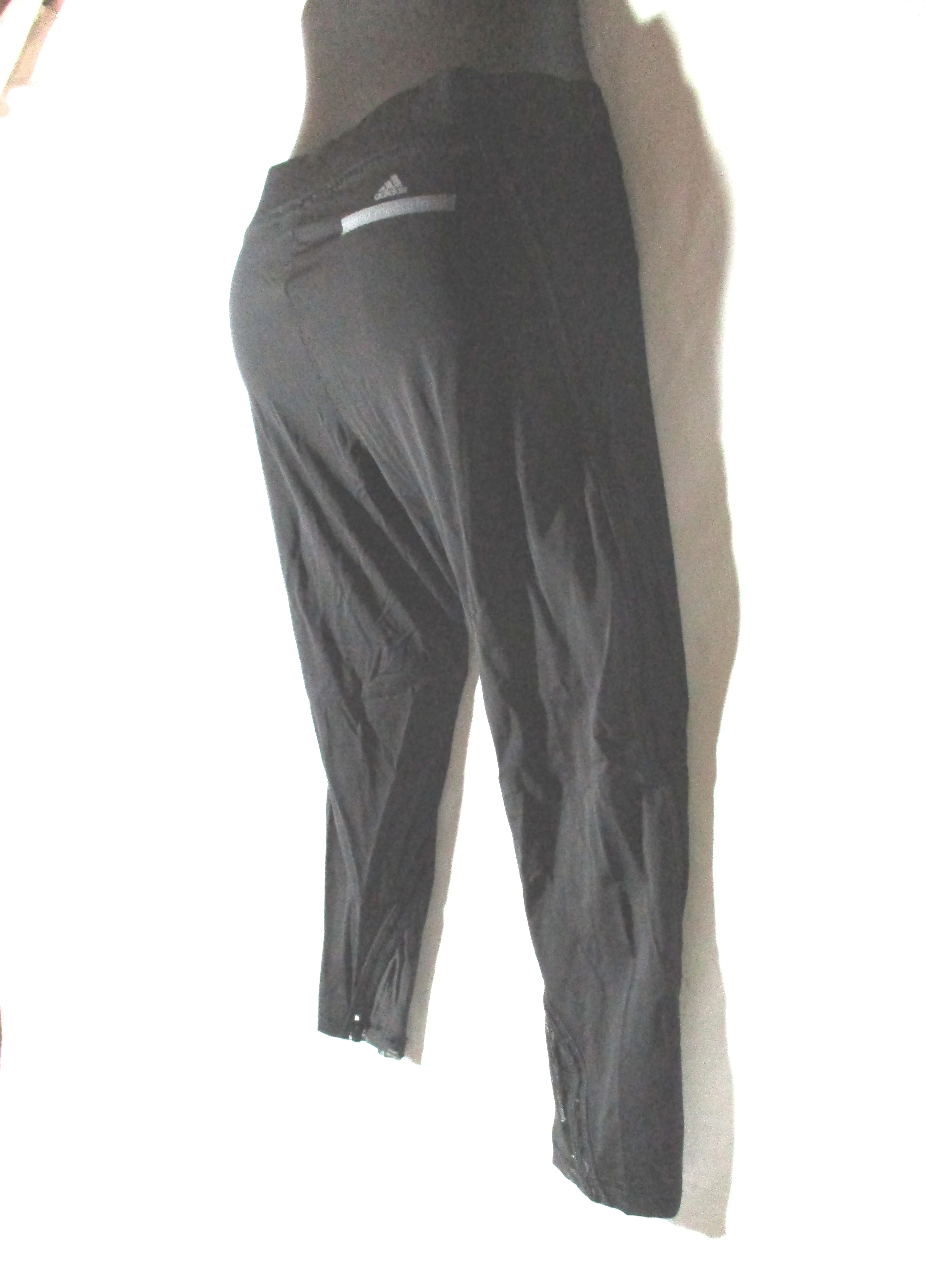 ADIDAS STELLA MCCARTNEY 3/4 RUN TIGHTS Legging 36 BLACK Pant