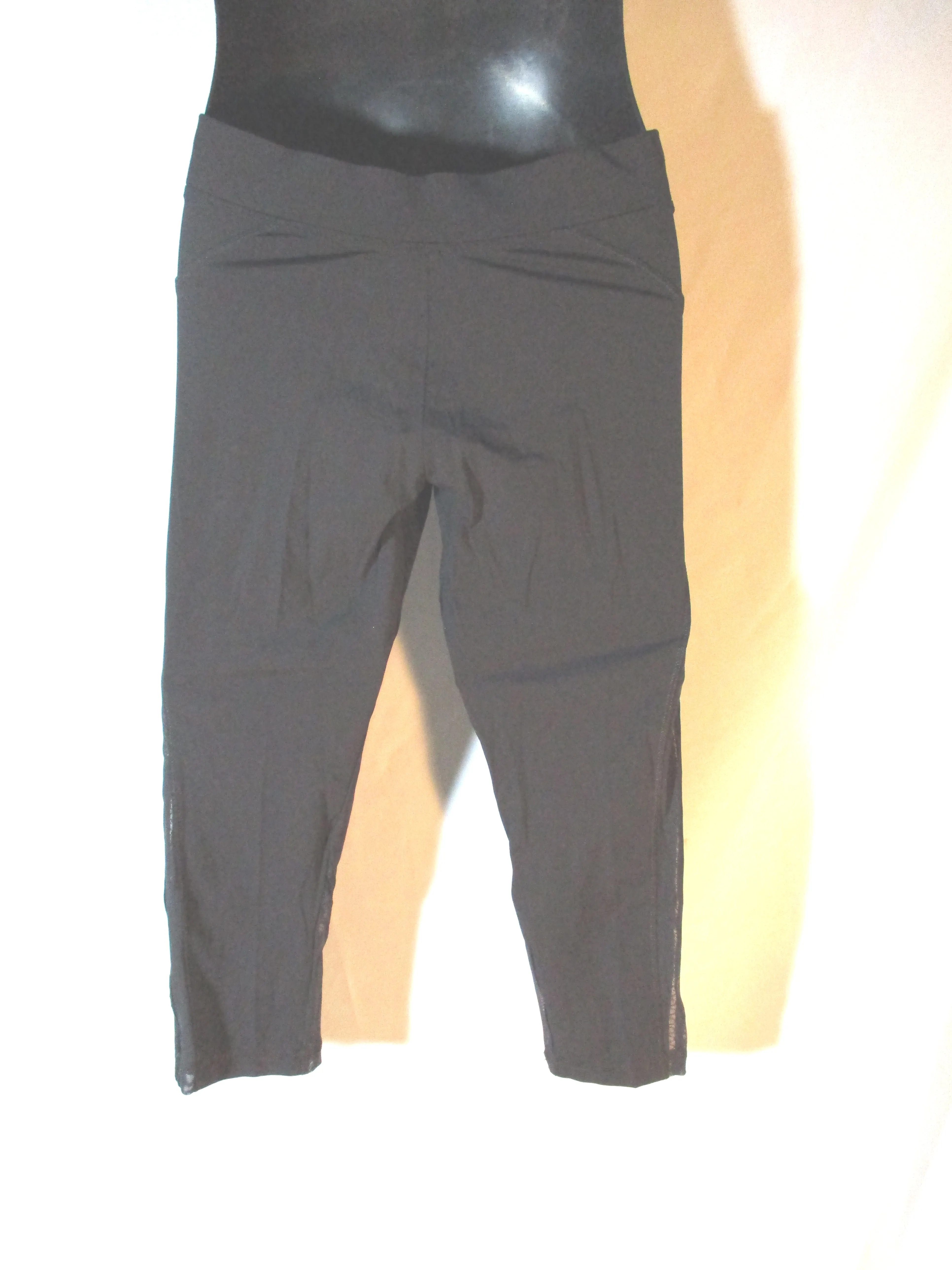 ADIDAS STELLA MCCARTNEY 3/4 RUN TIGHTS Legging 36 BLACK Pant