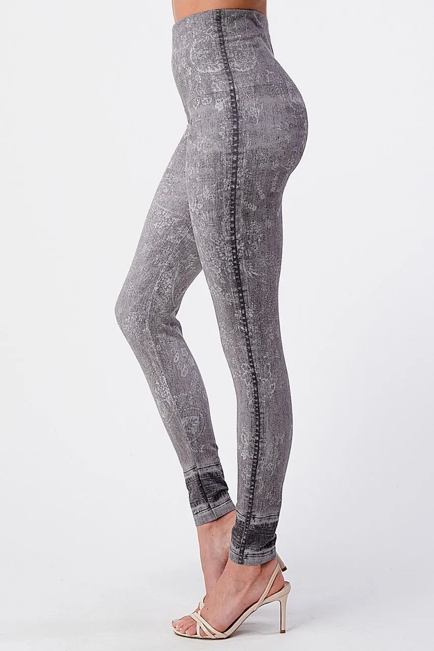 B4292BM High Waist Full Length Legging