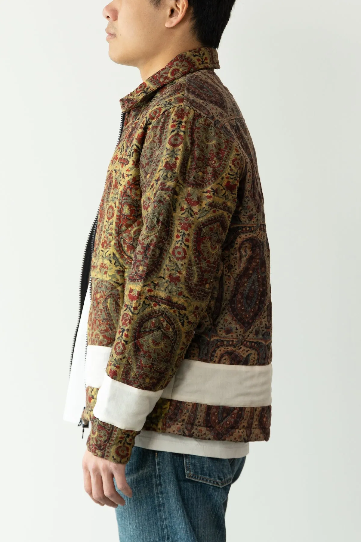 Block-Printed Jacket - Multicolor