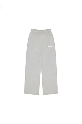 BLOCK WIDE-LEG SWEATPANTS | GREY