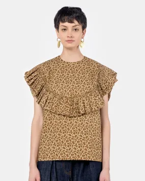 Etta Blouse in Acorn Print