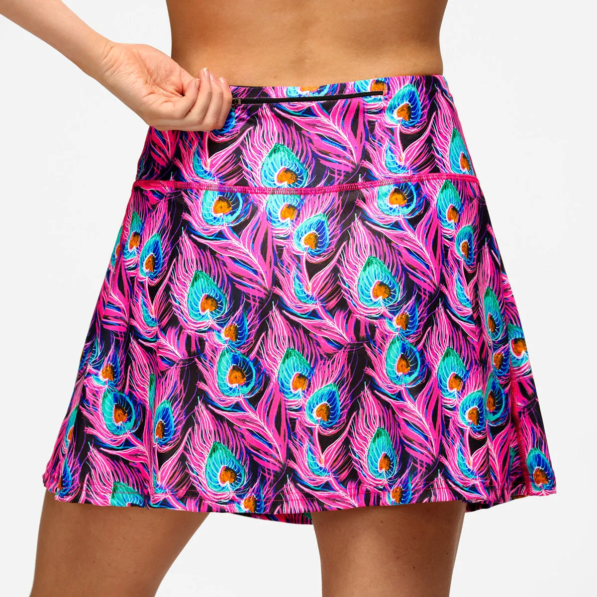 Flamboyant Feathers Skort