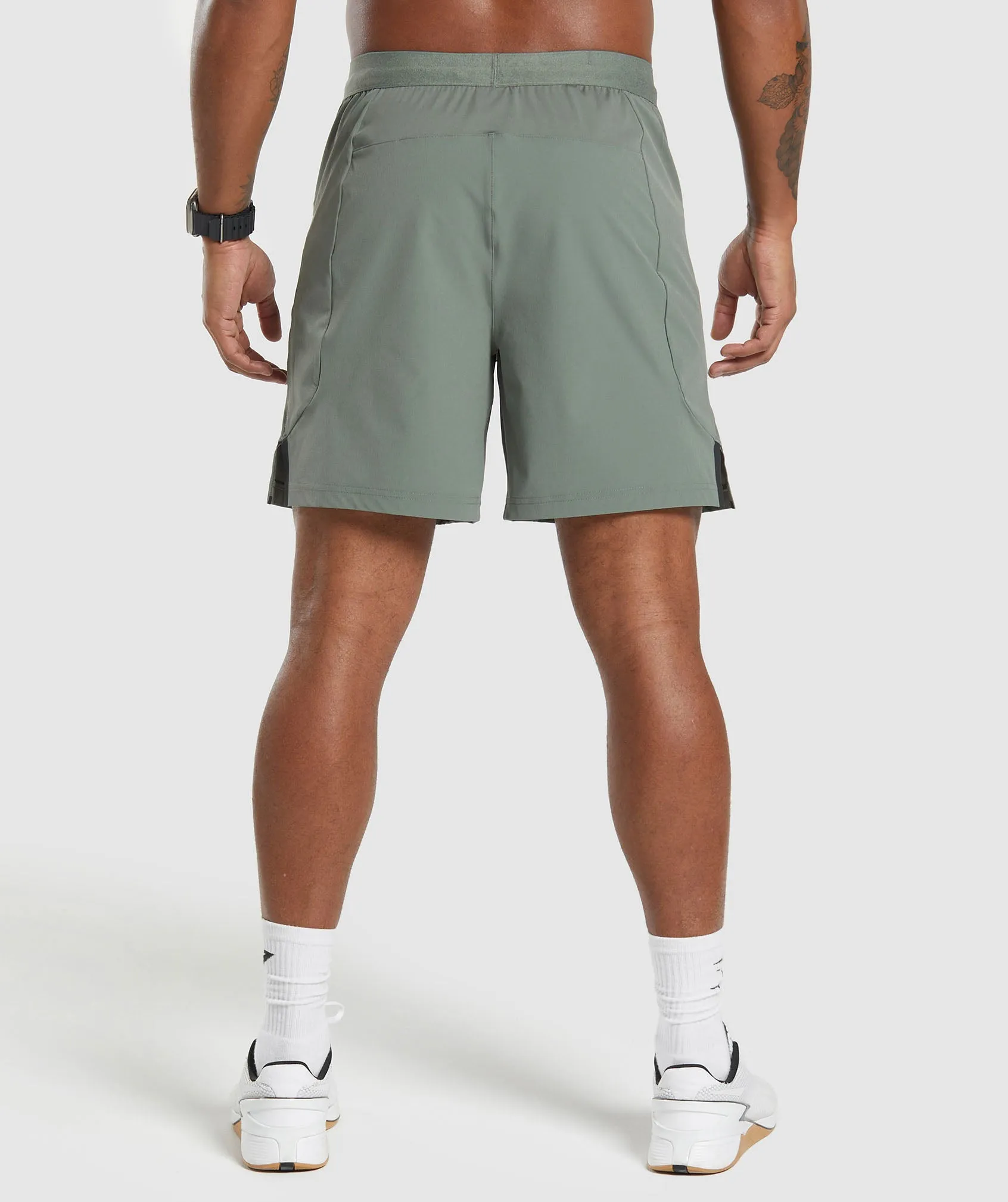 Gymshark Apex 7" Hybrid Shorts - Unit Green