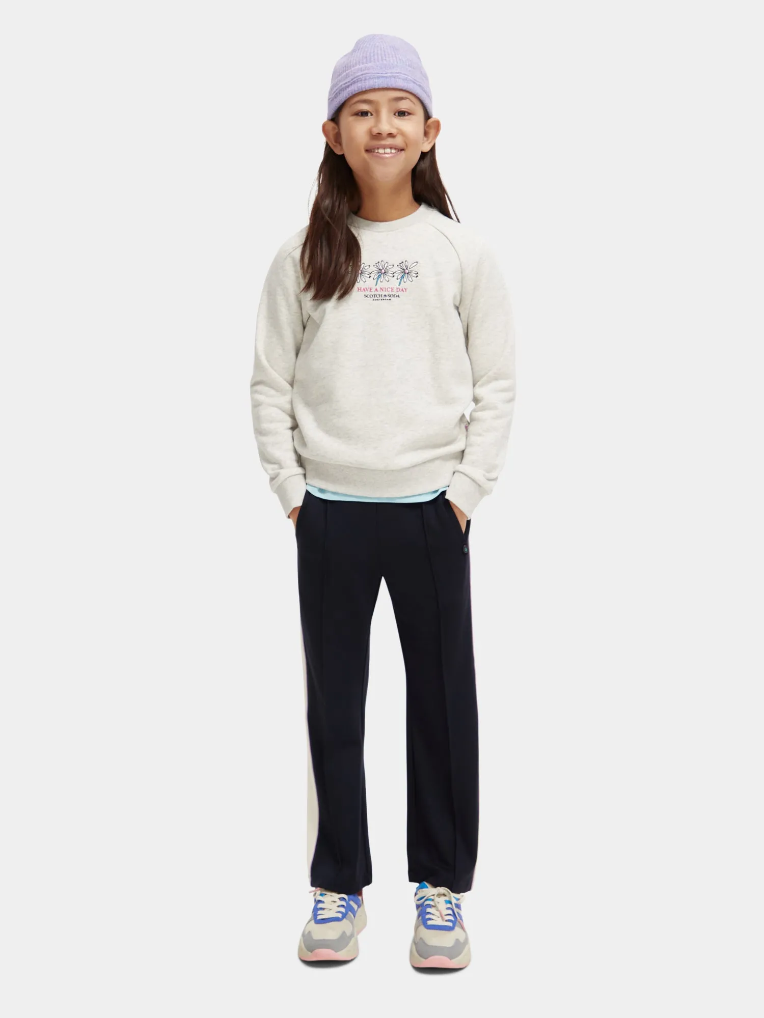 Kids - Mid-rise wide-leg sweatpants