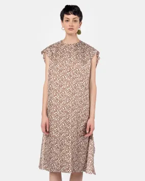 Louise Dress in Silk Tree Print