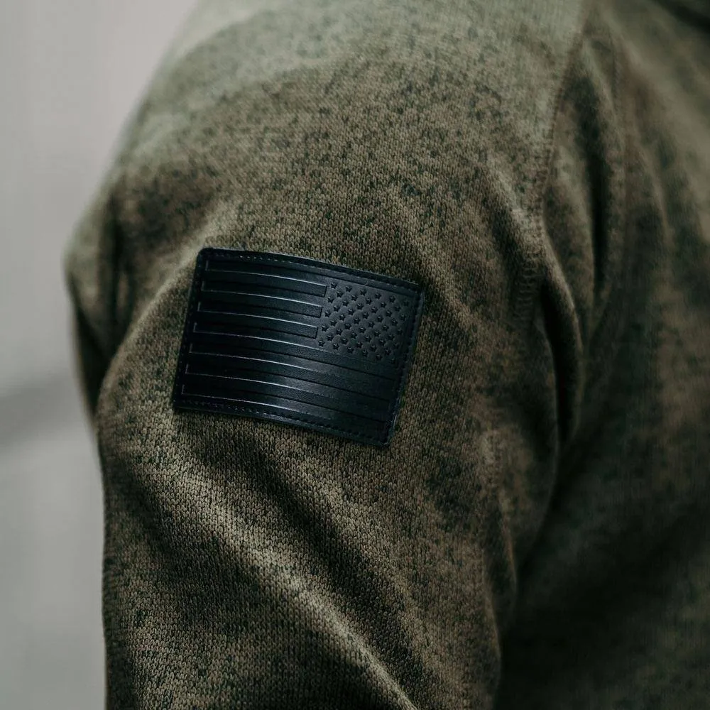 Men's Sweater Jacket - Military Green