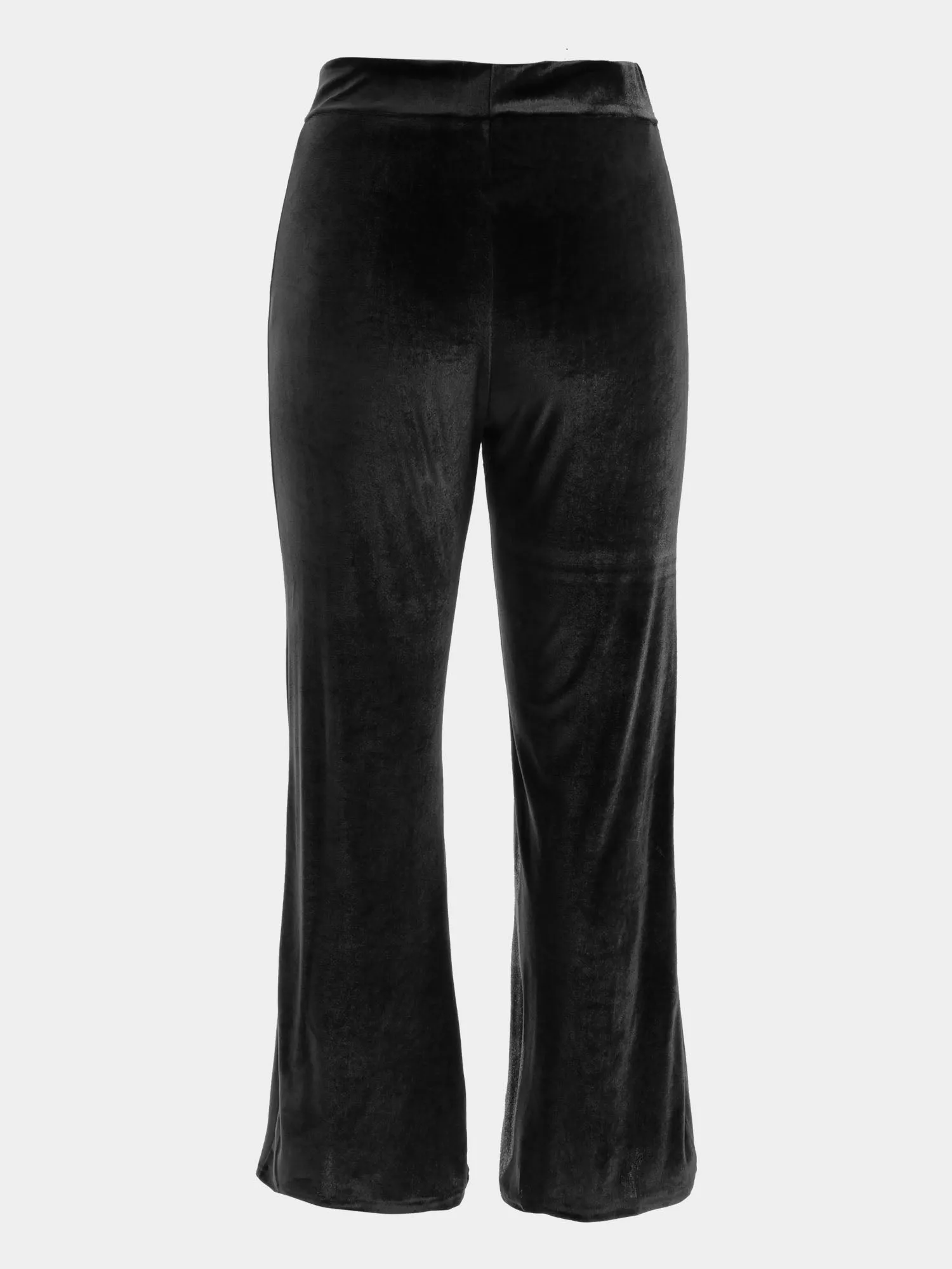 Midsize Elastic Vintage Velvet Straight Pants