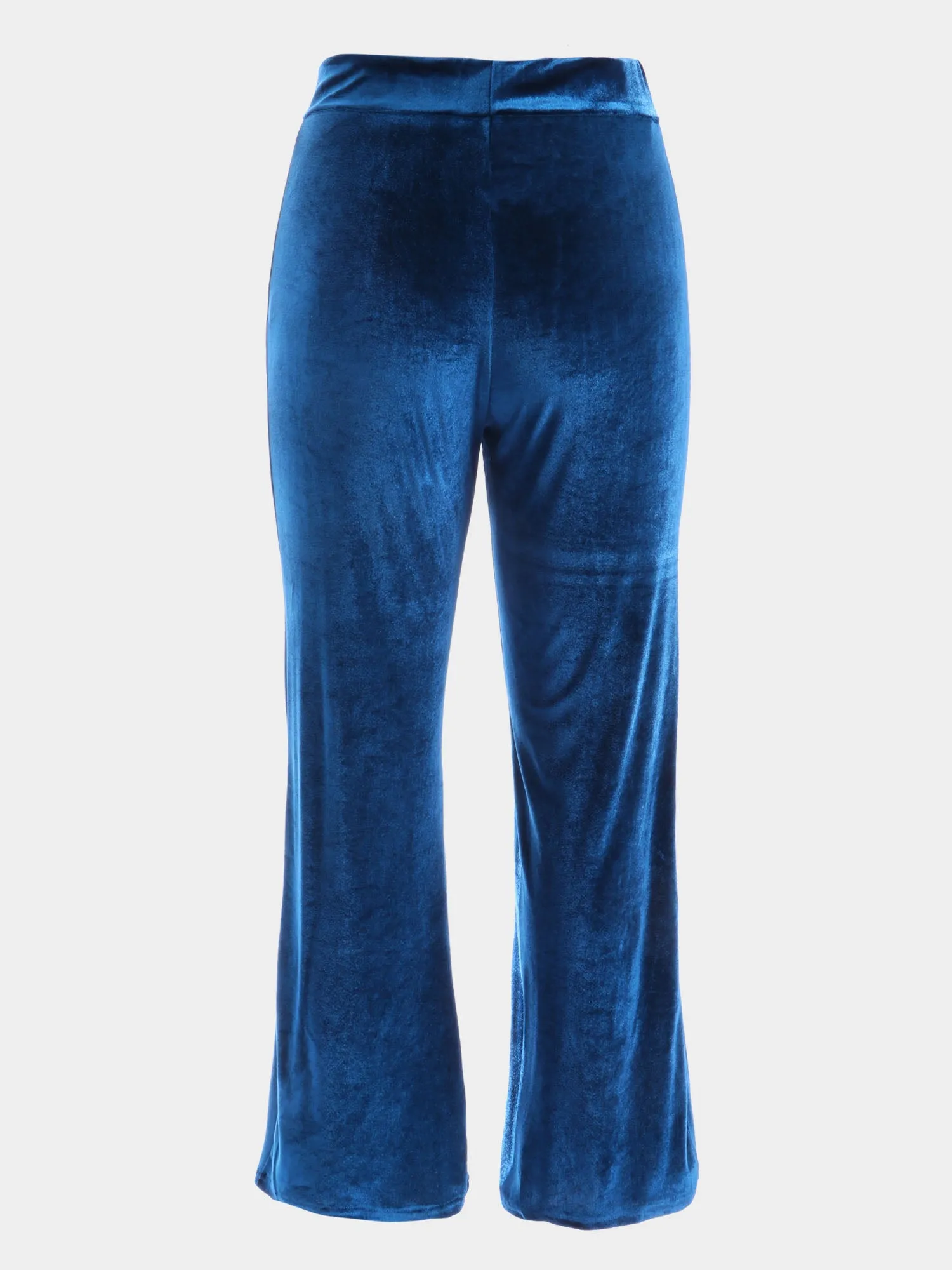 Midsize Elastic Vintage Velvet Straight Pants