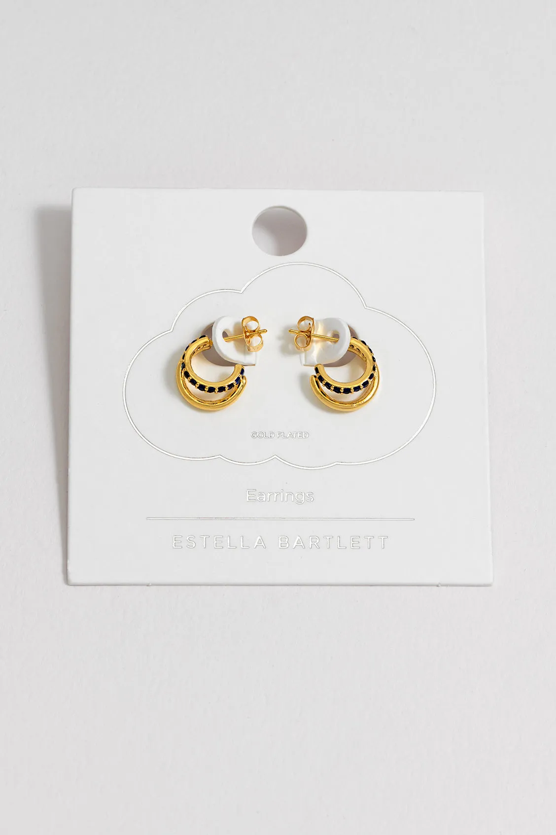 Pave Curl Hoops