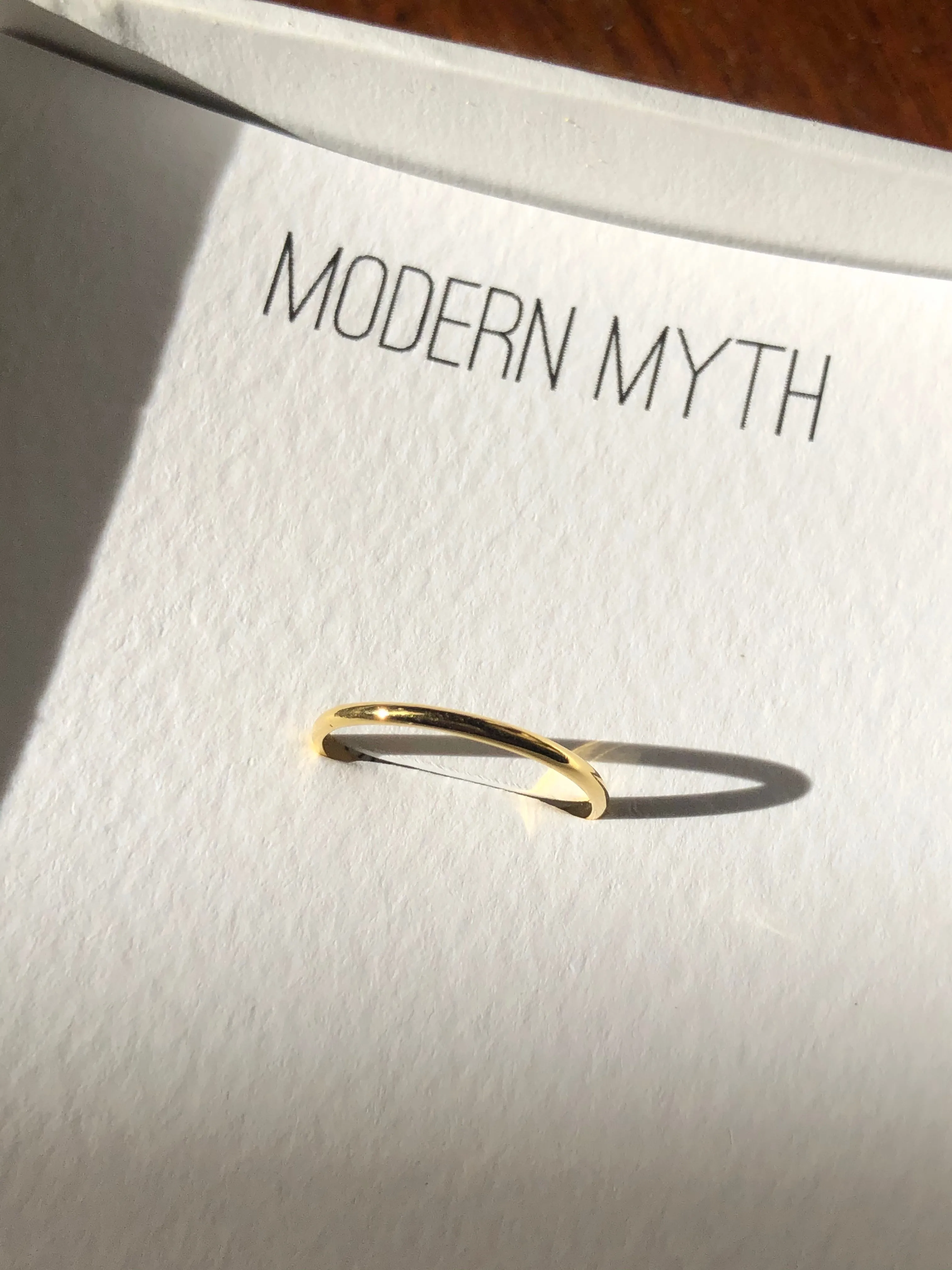 Slim Ring, Solid 14k Gold