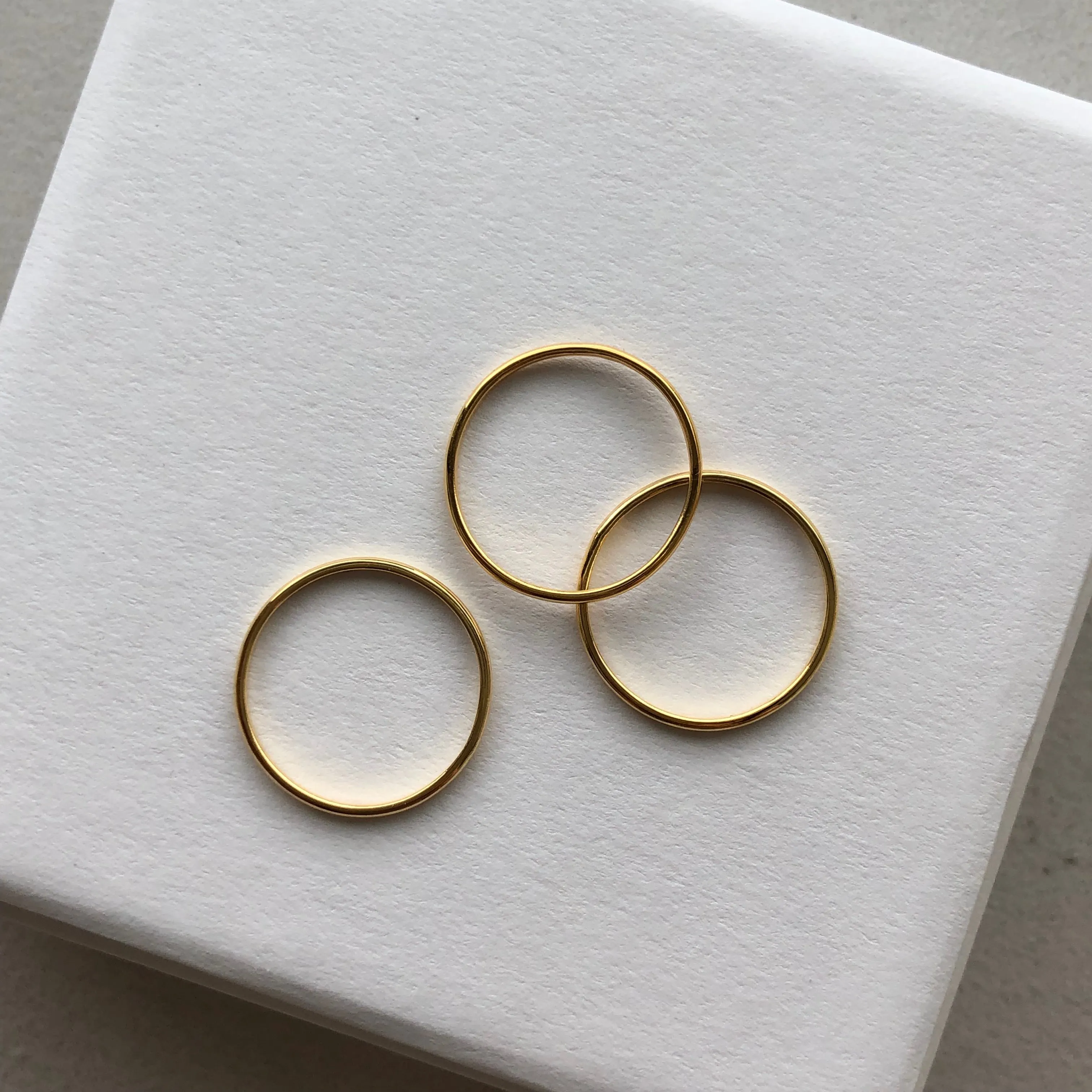 Slim Ring, Solid 14k Gold