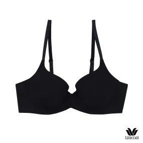 Wacoal Seamless Bra วาโก้บรามีโครง เสริมฟองน้ำบาง 8 มม. รุ่น WB5P32 สีดำ (BL)